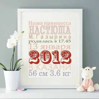 Постер на рождение