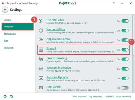Kaspersky setup