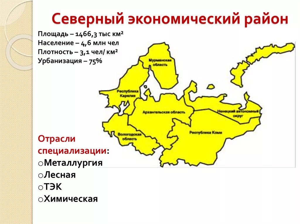 Состав Северного экономического района на карте. Северный экономический район на карте европейского севера. Северный экономический район карта плотности населения.