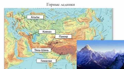 Крупнейшие формы рельефа центральной азии