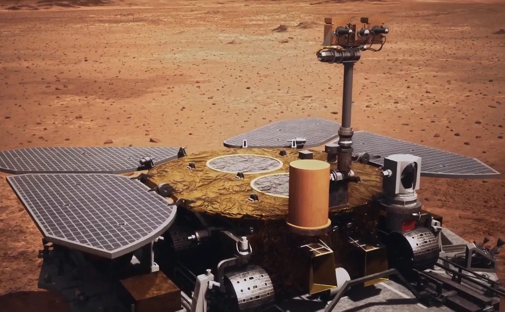 Марсианский зонд. Китайский марсоход «Чжужун». Марсоход Чжужун на Марсе. Китайский марсоход 2021. Китайский марсоход на Марсе.