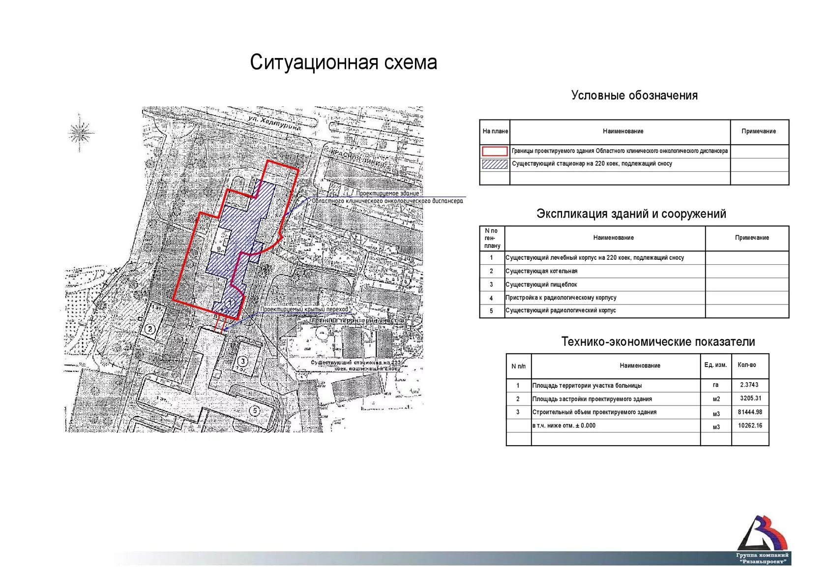 Рязаньпроект. Площадь застройки больницы. Схема территории поликлиники. Липецкий онкодиспансер схема корпусов. Площадь застройки участка больницы.