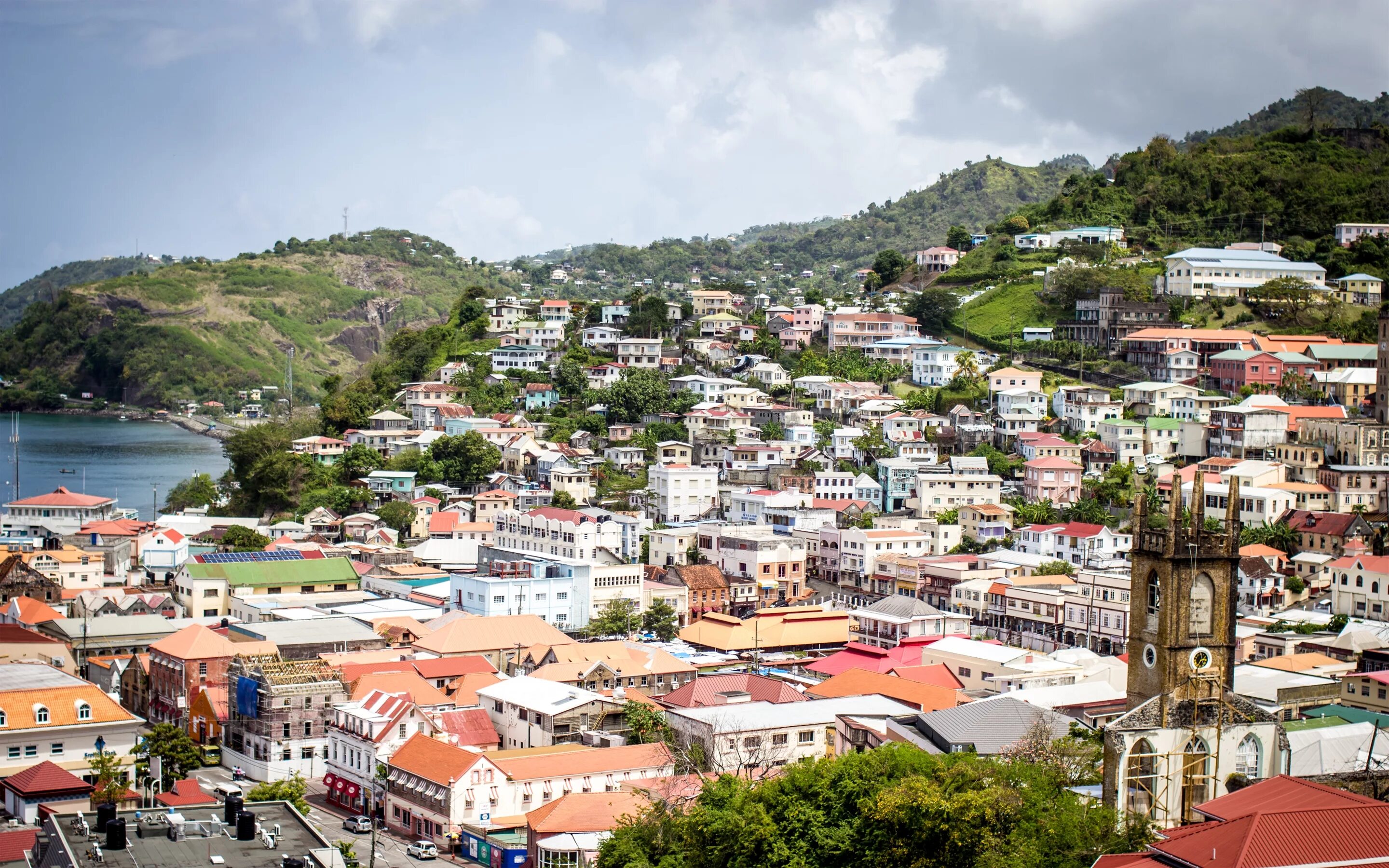 Пату город. Гренада Карибские острова. Сент-Джордж, Гренада. Saint George's, Grenada, Гренада. Гренада площадь.