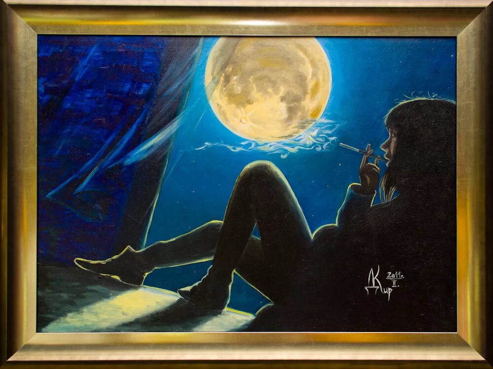 Не видна картина. Художник Денис Кирдянов Кирдянов. Лунный свет в окне живопись. Луна в окне живопись. Картина у окна в лунную ночь.