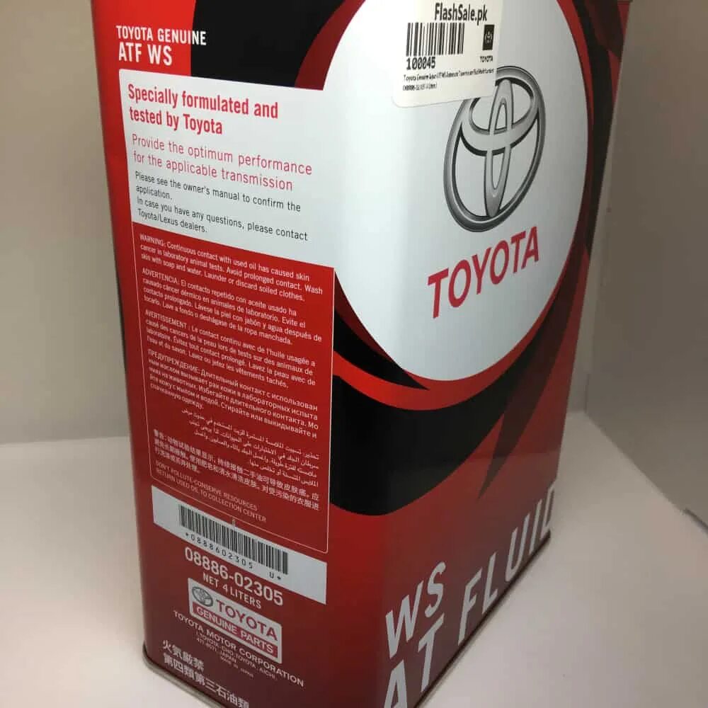 Акпп atf ws. Genuine Toyota Automatic transmission Fluid-WS. Toyota WS 4 Л. 08886-02305. Toyota Genuine ATF WS. 08886 Toyota ATF WS.