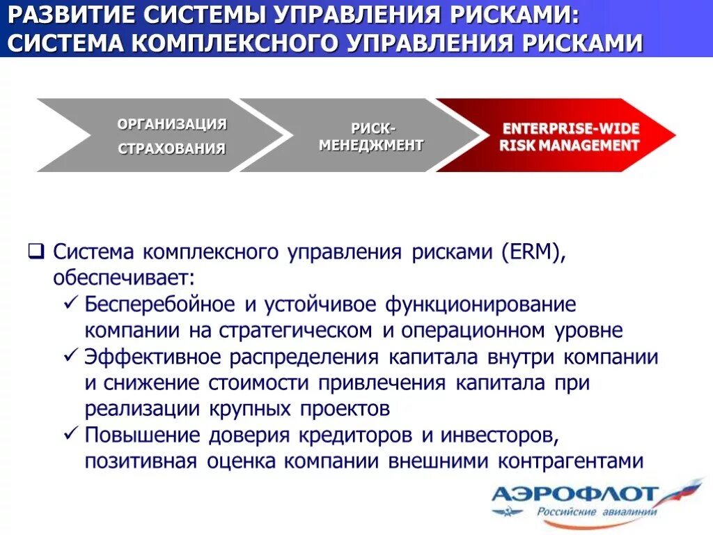 Проблемы управления риском. Система управления рисками. Развитие системы управления рисками. Комплексная система управления рисками. Формирование системы управления рисками.