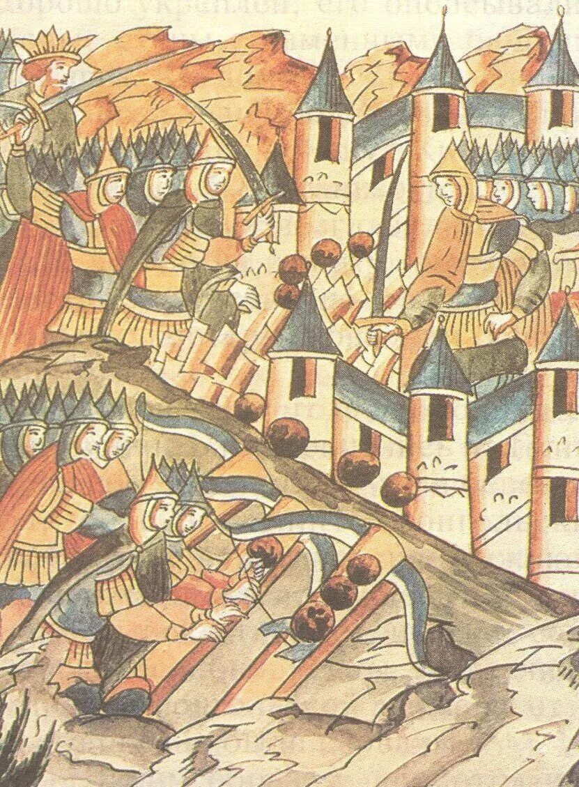 Крепость орешек реконструкция крепости. Лихвинская крепость чекалин. Миниатюры радзивиловской летописи. Радзивиловская летопись миниатюры стяги. Крепость в летописях.