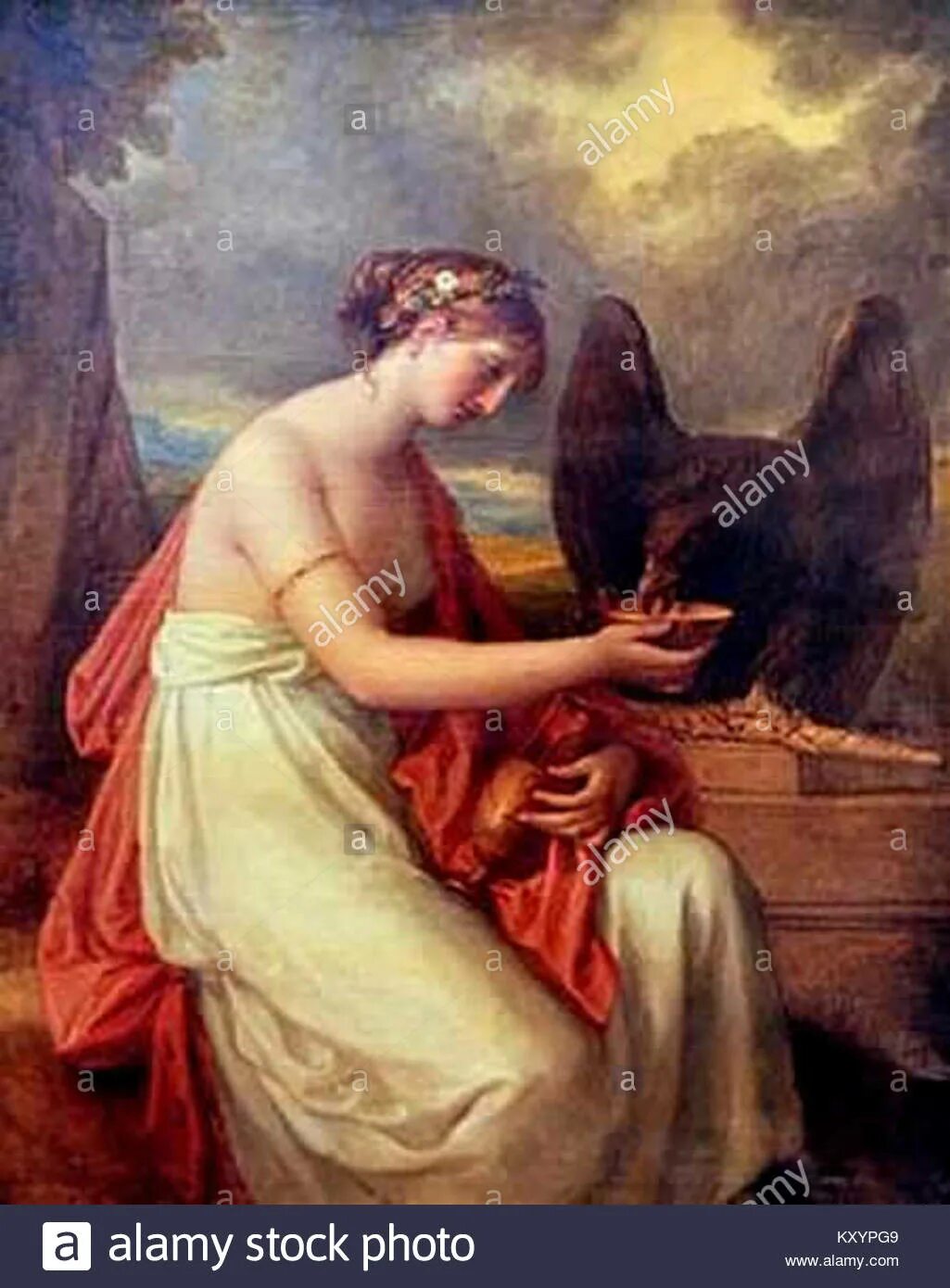 «Геба и Орел Юпитера» Гаспаре Ланди. Илифия богиня. Геба. Гэвин Гамильтон (. «Геба и Орел Юпитера» (1851).