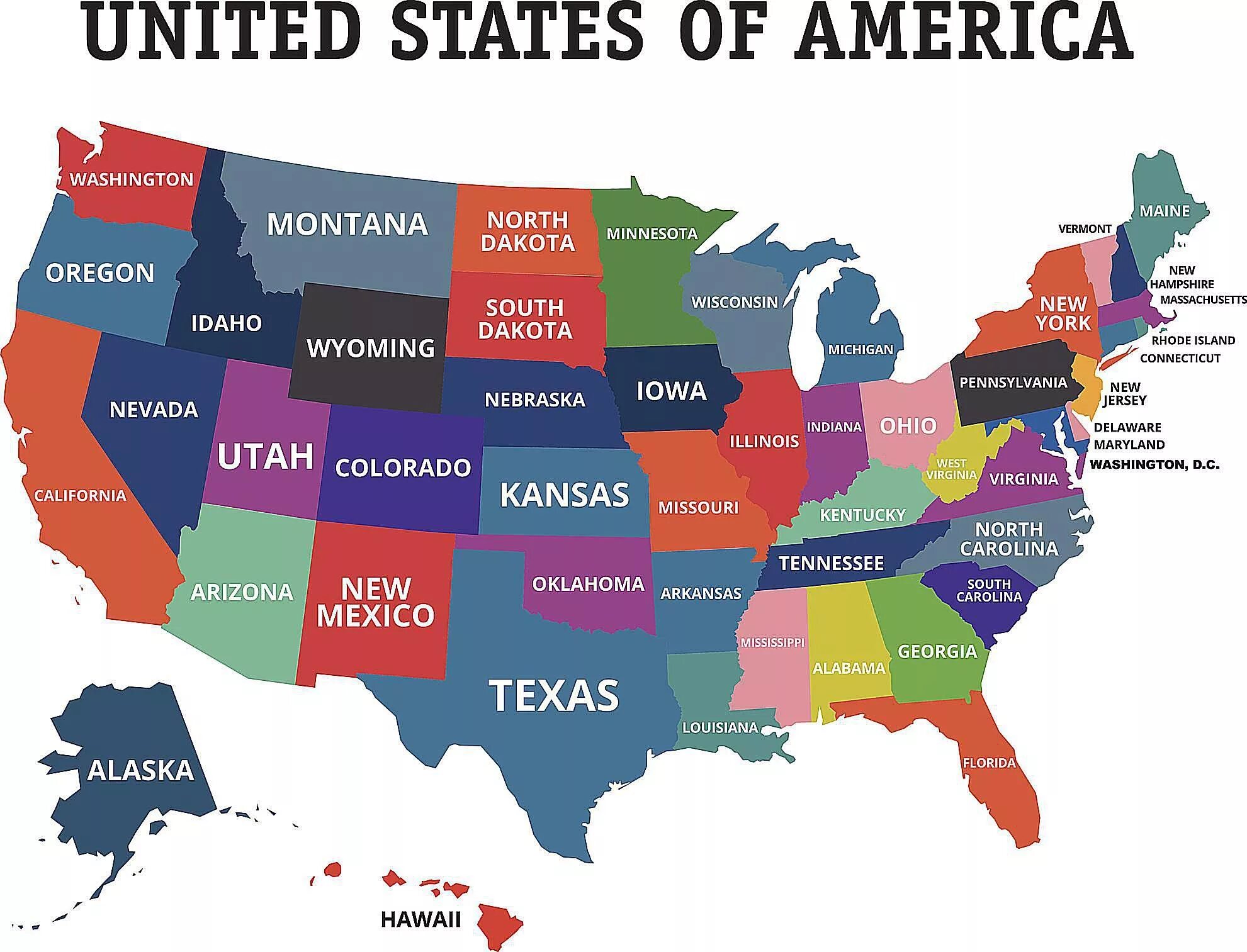 States formed. The United States of America карта. USA Map with States. Карта Америки со Штатами. США по Штатам.