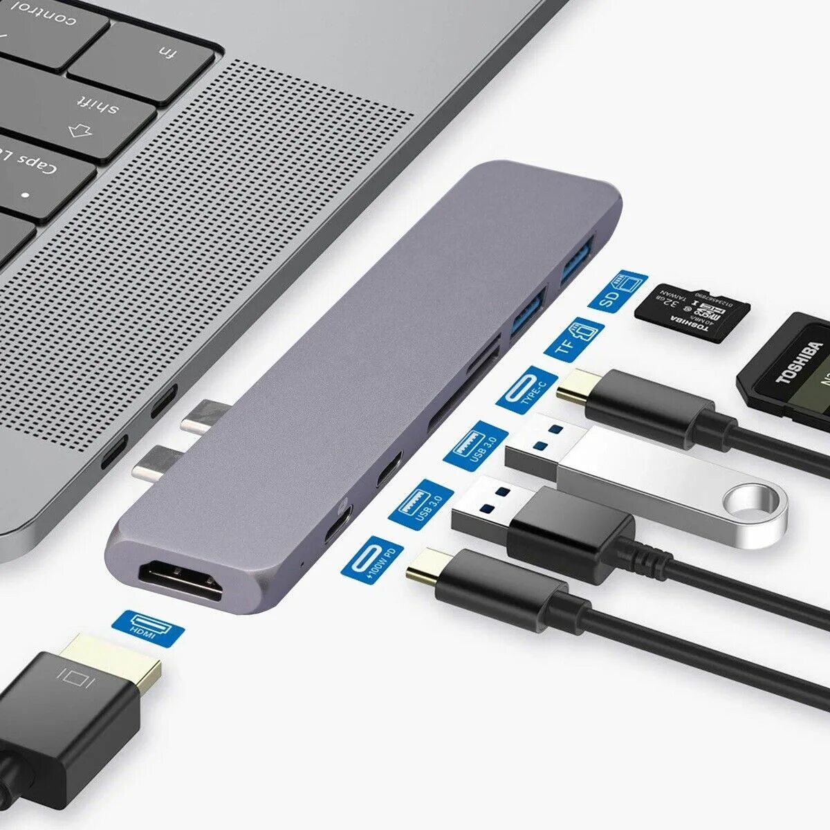 Usb c для macbook. Адаптер Thunderbolt 3 Type-c Hub. Переходник для USB-C для MACBOOK Air 13. USB хаб для MACBOOK Air m1. USB хаб адаптер 6 в 1 для MACBOOK Pro.