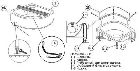 Как собрать каркас душевой кабины
