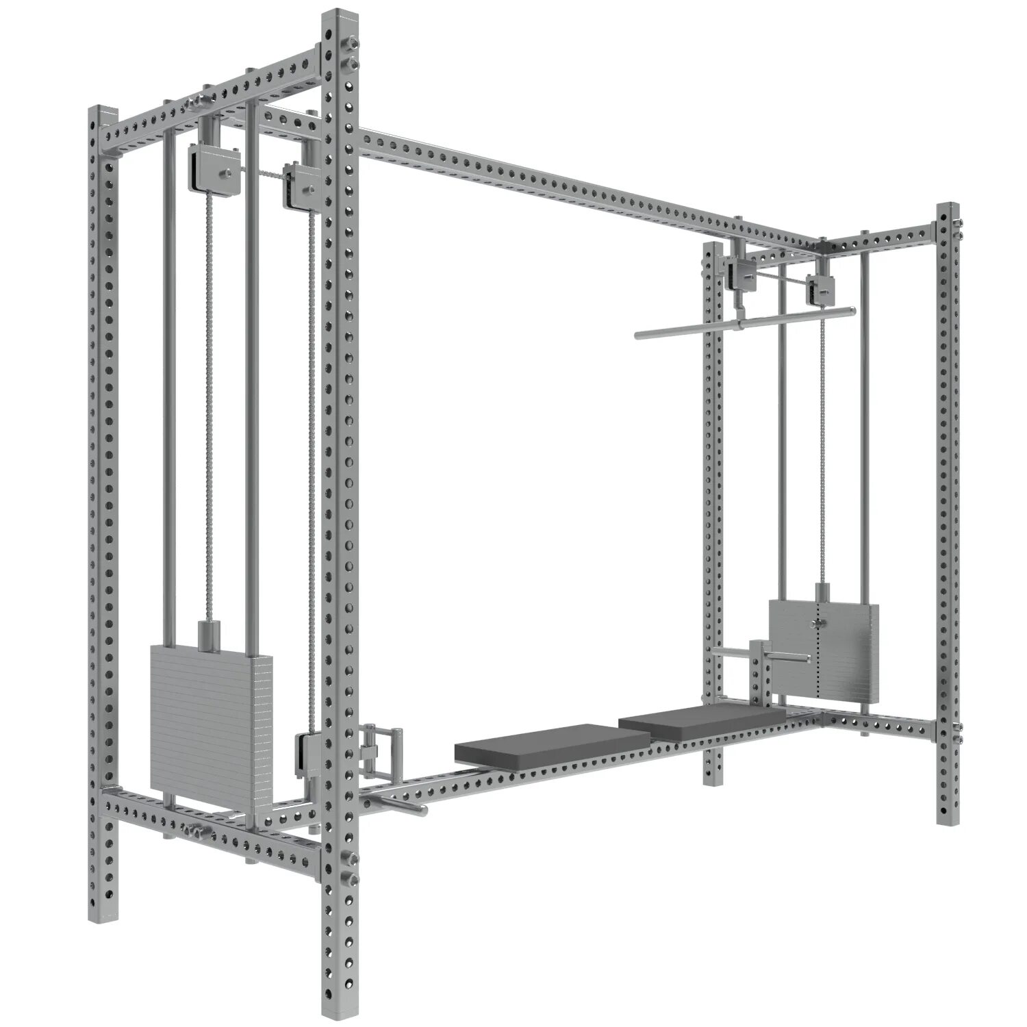 блок стой. блок стой. функциональная рама для кроссфита 7260х1880х3665. подставка для вб. блочная стойка антат антн-004.