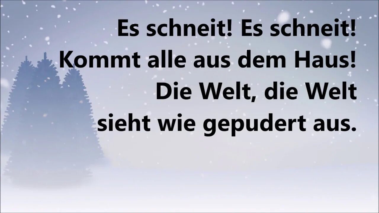 Идет снег на немецком. Es schneit песня. winter kommt стих на немецком. es schneit текст. песня es schneit на немецком.