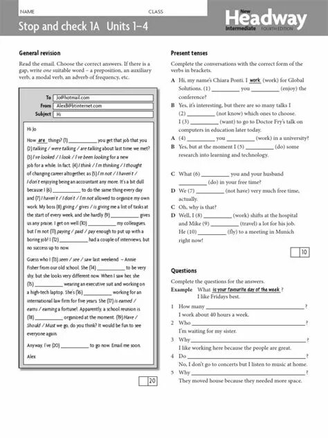 New Headway Intermediate 4th Edition тест 4 ответы. New Headway pre Intermediate stop and check 1 Unit 1-4. New Headway Elementary 5th Photocopiable stop and check 2 answer. Test 1 New Headway Elementary. Unit 1 pre intermediate