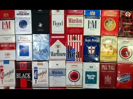 Пачки сигарет 90х