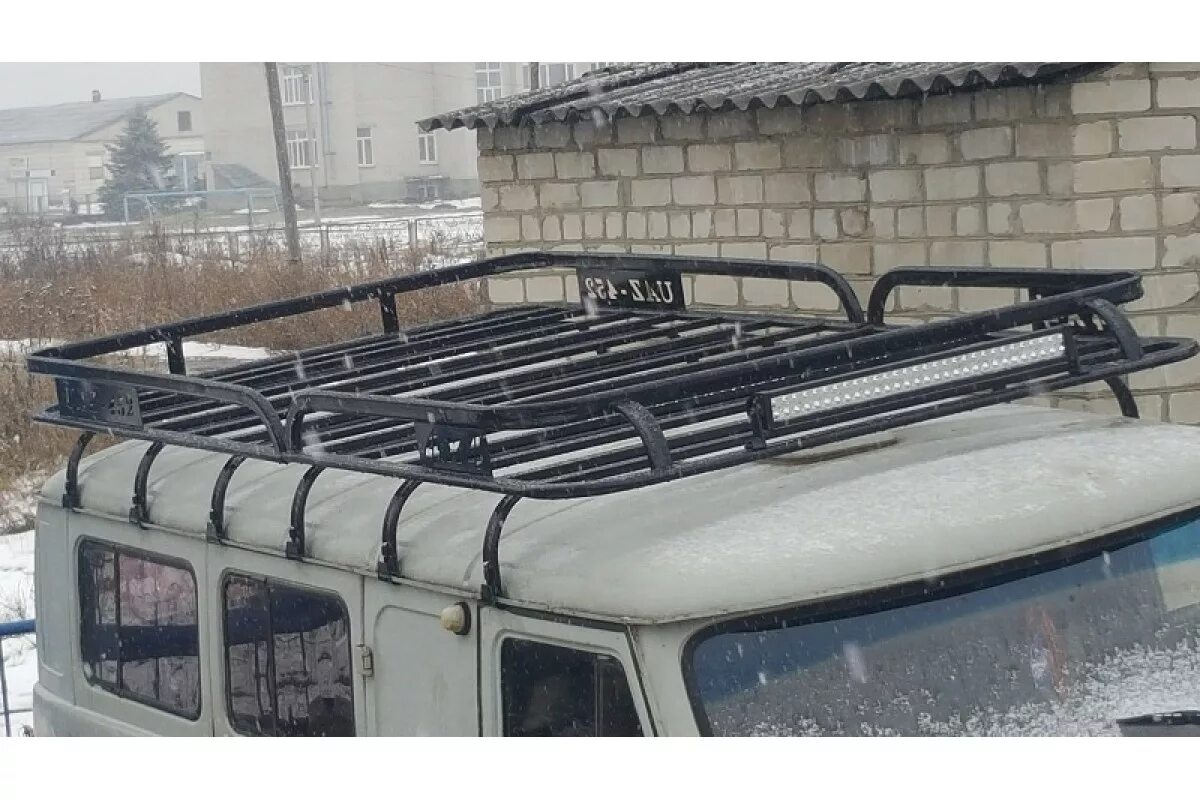 Багажник УАЗ 452 Круиз с полозьями для шатра автомобильный грузовой экспедиционн