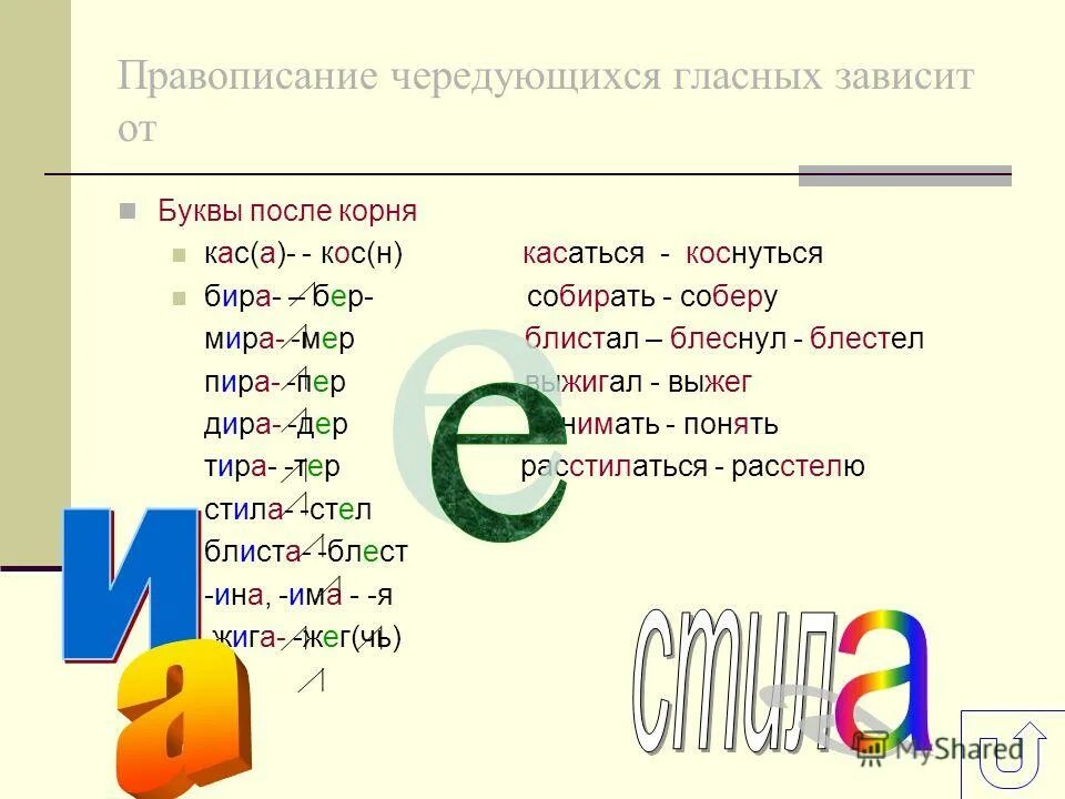 Бир бер в корне слова