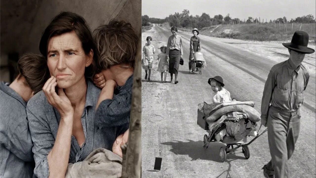 Великая депрессия фото умерших