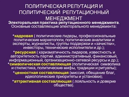 Политическая профессиональная и