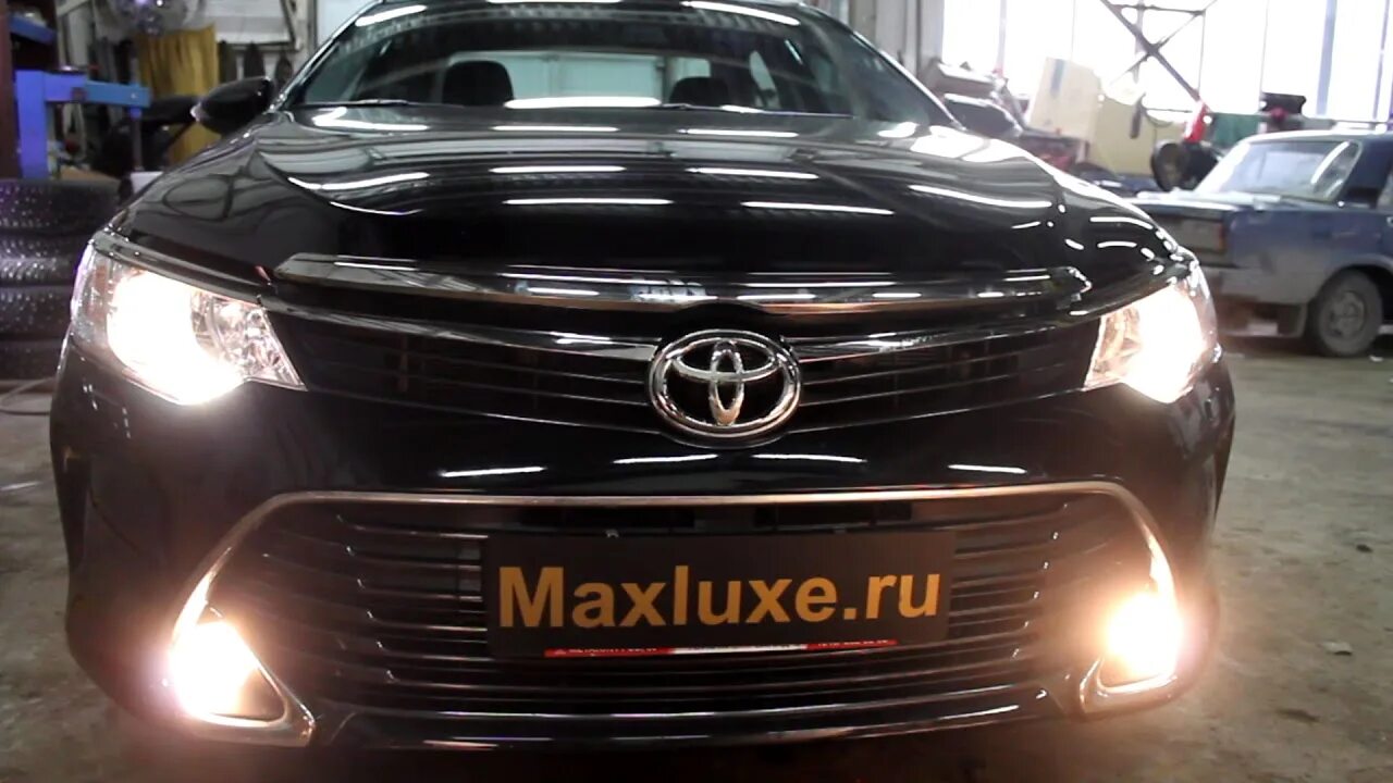 Как поменять лампочки камри 55 Замена лампы ближнего света тойота камри v50 ксенон видео фото