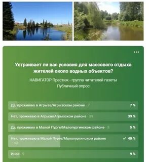 Водные объекты муниципальной собственности
