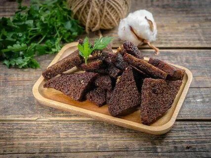 Гренки из бородинского хлеба как в ресторане