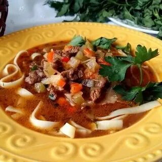 Лагман в афганском казане