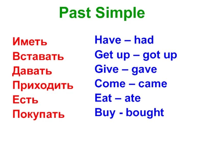 To have в паст Симпл. Паст Симпл have has. Have past simple форма. Have has past simple.