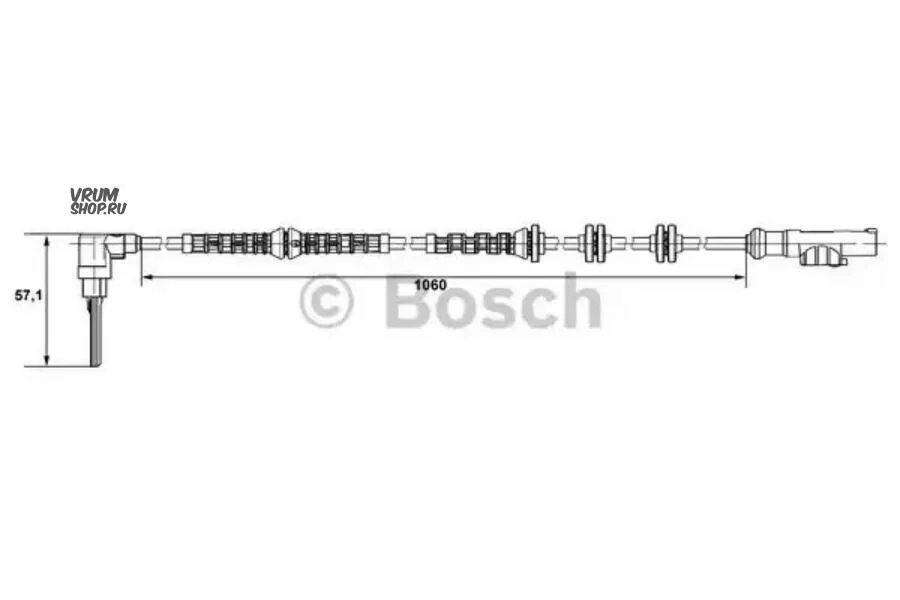 Датчик ABS Bosch 0265007685. 0 265 007 685. 0265007685. Bosch 0265006813 датчик ABS.
