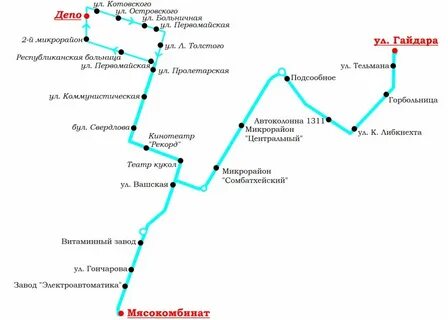 Троллейбус 28 маршрут на карте