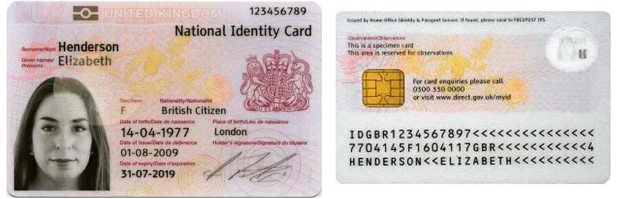 Document card. National id card uk. united kingdom national identity card. британская id карта. паспорт id великобритании.
