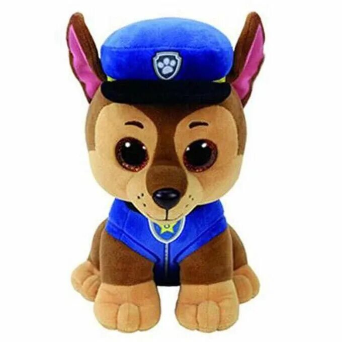 Игрушка мягконабивная ty Paw Patrol. Мягкая игрушка гонщик Paw Patrol 20см. Плюшевые щенки Paw Patrol. Игрушки Щенячий патруль гонщик Чейз. Покажи щенячьи игрушки