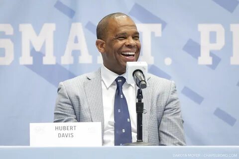 Hubert Davis was officially introduced as the new head coach for UNC basket...