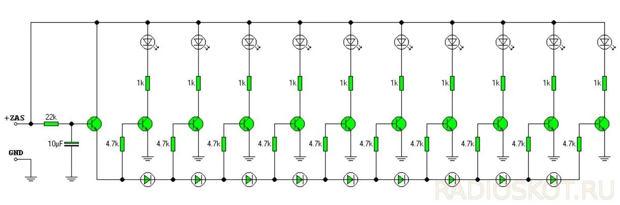 Схема индикатора уровня сигнала на светодиодах на транзисторах. Схема индикатора напряжения на светодиодах 12 вольт. Индикатор напряжения 12 вольт на светодиодах своими руками. Схема индикатора напряжения на светодиодах 380 вольт. Схема светодиодного индикатора