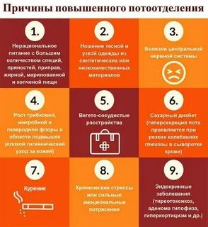 Почему потеют причина