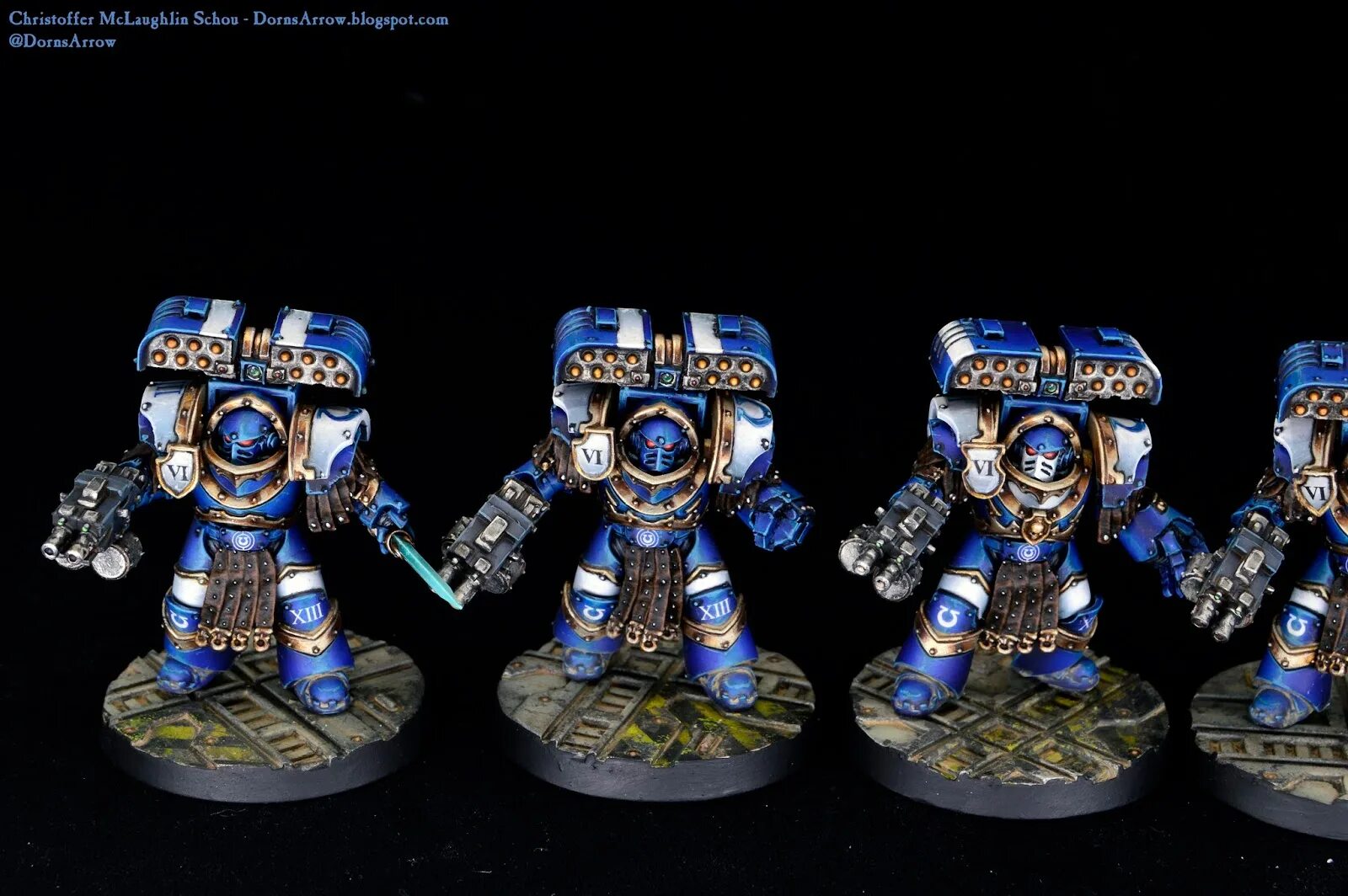 Fulmentarus Terminator Strike Squad. Ultramarine Terminator Squad. 30k Terminator Squad. Ultramarines Invictarus Suzerain Squad.