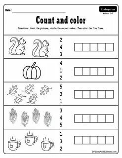 Kindergarten worksheets