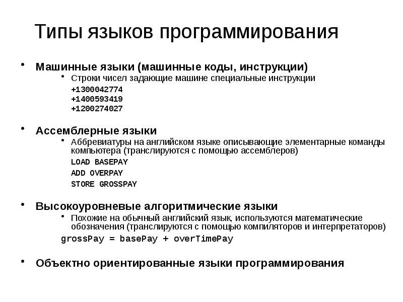 Задания для самостоятельного выполнения