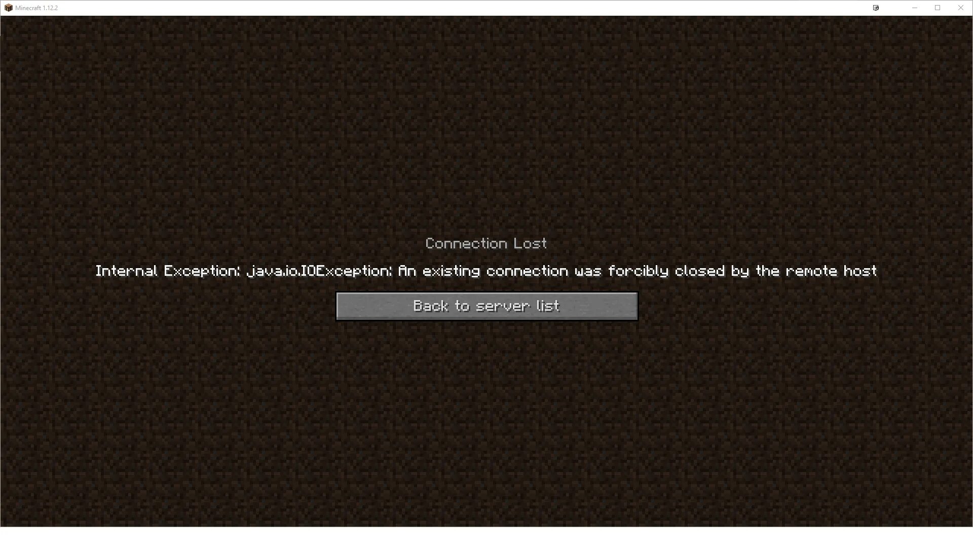 Internet exception java socketexception connection reset