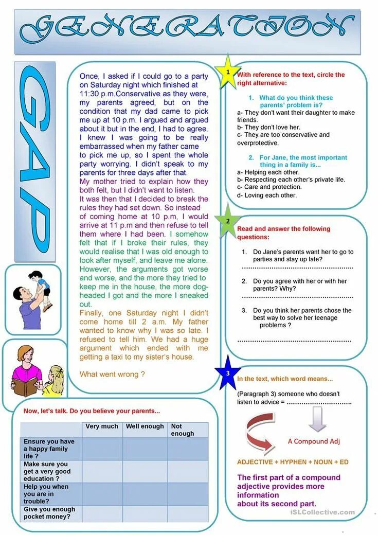 Gapped questions