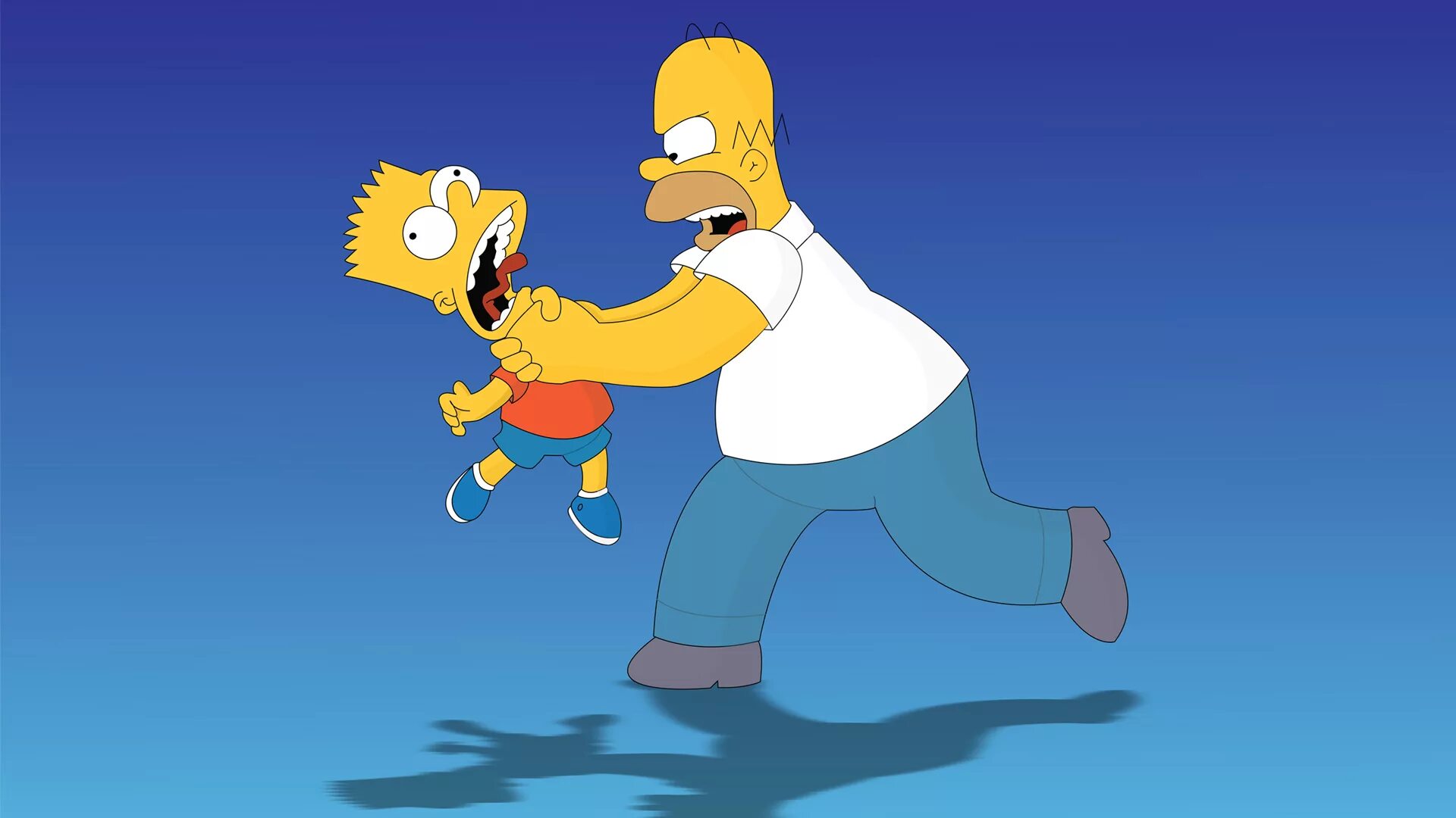 Симпсоны гомер барт. Гомер и барт. simpsons барт и гомер. гомер душит барта. симпсоны гомер душит барта.