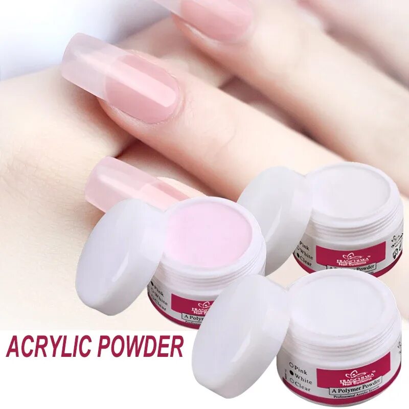 Ezflow акриловая пудра белая, 20гр. Полимер для ногтей. Акриловая пудра ezflow 15 гр (прозрачная). ,. Наращивание ногтей акрилом.