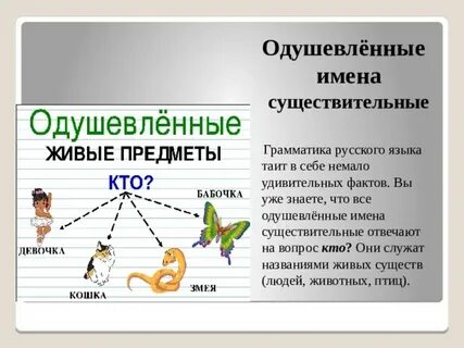 Лицо одушевленное или неодушевленное