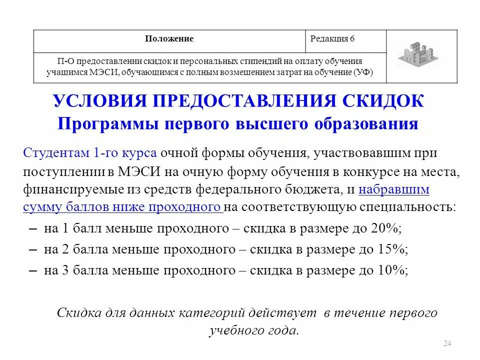 Условия возмещения расходов. Полное возмещение затрат на обучение что это. Положение в редакции. Условия предоставления скидок. О предоставлении скидки.