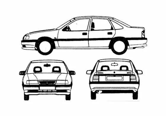 Размер опель омега б. Габариты Опель Вектра с седан. Габариты автомобиля Опель Вектра с. Опель Вектра б габариты. Opel Vectra чертеж.