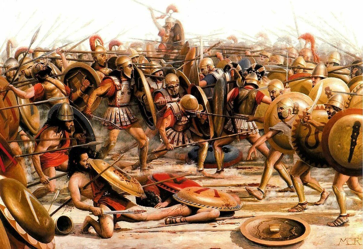 Рим 4 век до н э. Битва при Херонее Спарта. Греческая фаланга гоплитов.