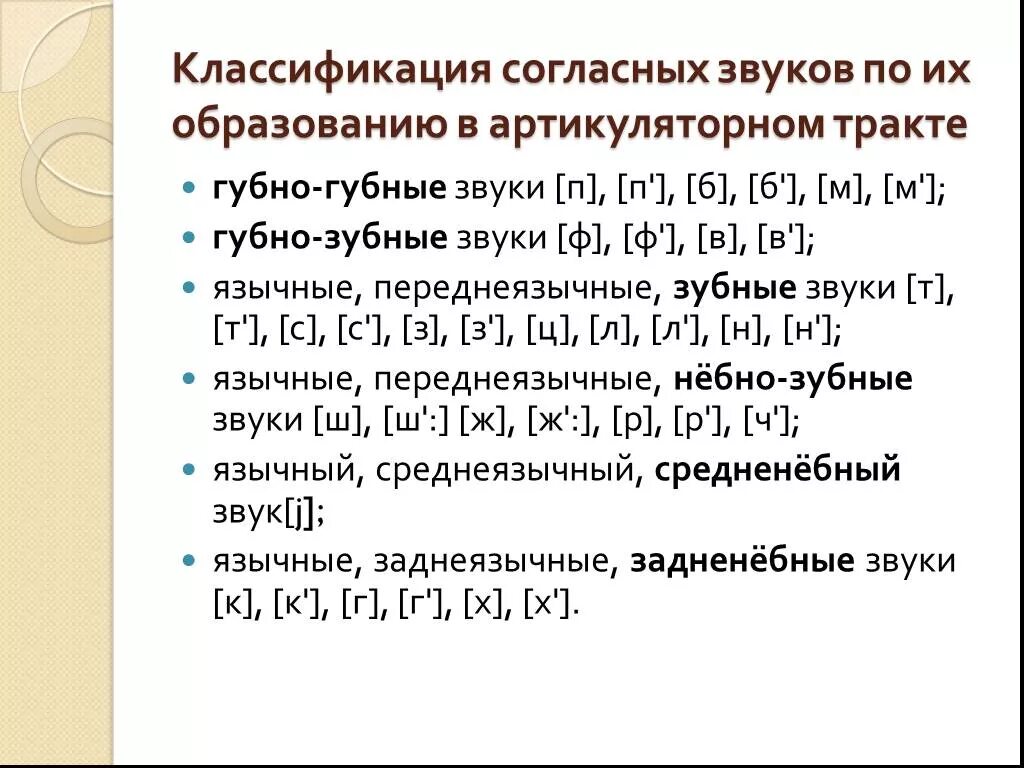 Звонкие смычные. Классификация соглпсны х звуков. Губно-зубные согласные. Классификация согласных звуков. Губно губные звуки.