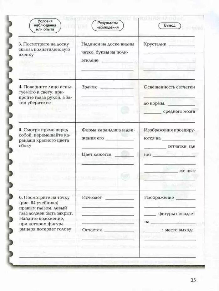 Практическая работа 18 по биологии 8 класс. Глаз строение биология 8 драгомилов. рабочая тетрадь по биологии 8 класс драгомилов.