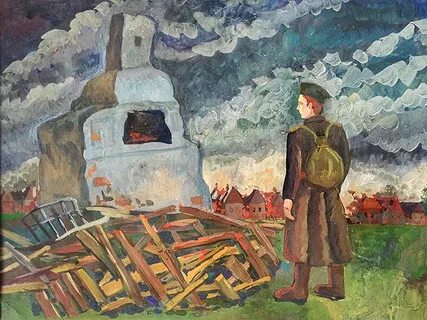Враги сожгли родную хату средства выразительности