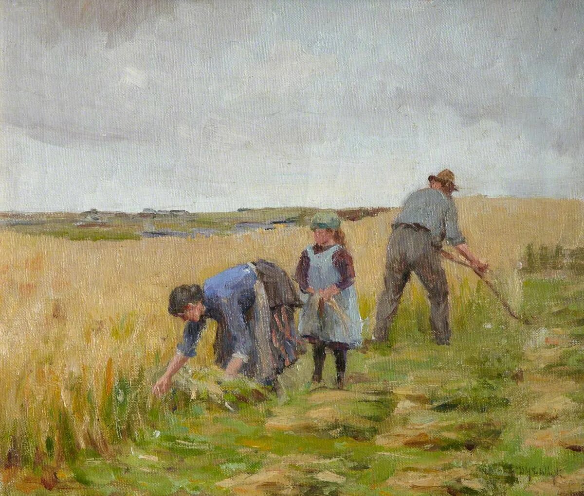 Картина прямо. Дункан МАКГРЕГОР. Duncan MCGREGOR Whyte（1866-1953）Cruachan from Loch Etive.